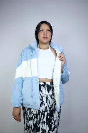 Chaqueta TERRIS - 01 AZUL BLANCO